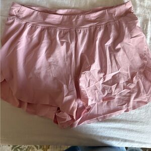 Lululemon Fast and Free Pink Shorts